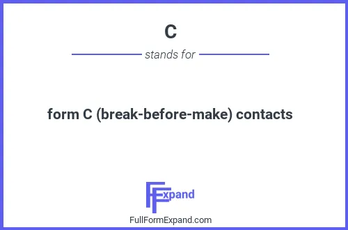Full form of C