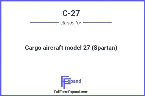 Full form of C-27