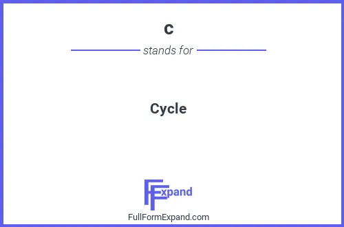 Full form of c
