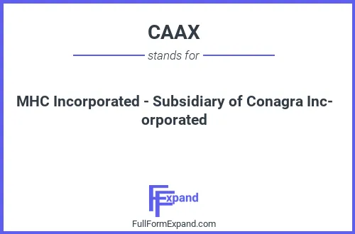 Full form of CAAX