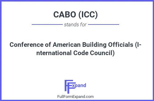 Full form of CABO (ICC)