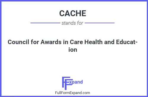 Full form of CACHE