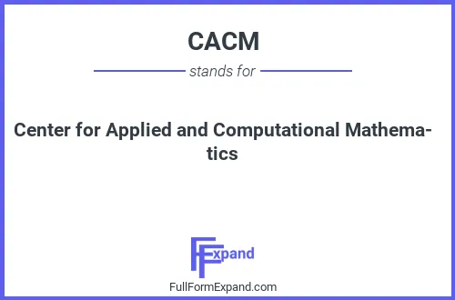 Full form of CACM