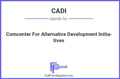 Full form of CADI