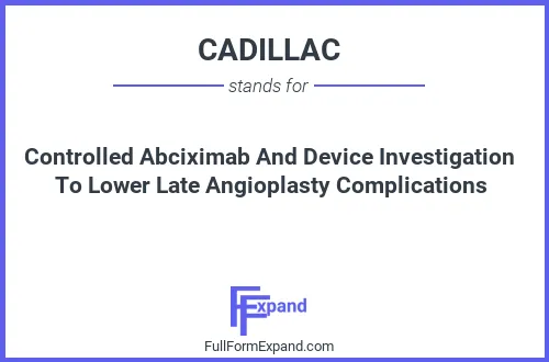 Full form of CADILLAC