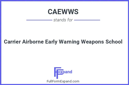 Full form of CAEWWS