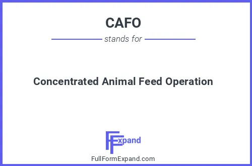 Full form of CAFO
