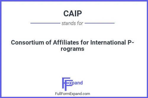 Full form of CAIP