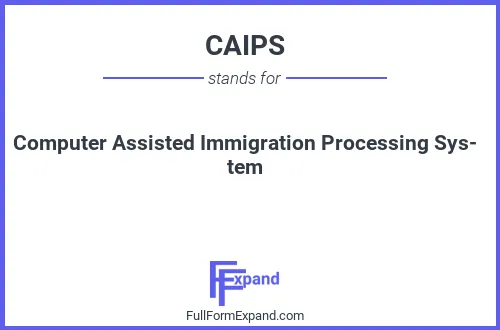 Full form of CAIPS
