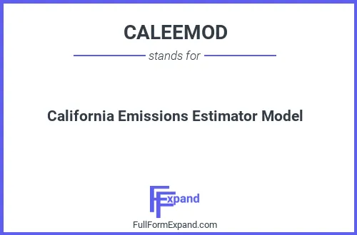 Full form of CALEEMOD