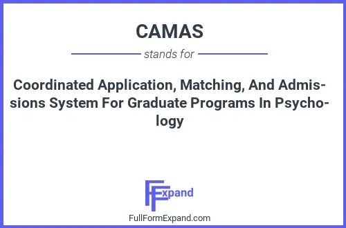 Full form of CAMAS