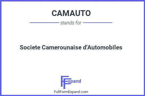 Full form of CAMAUTO