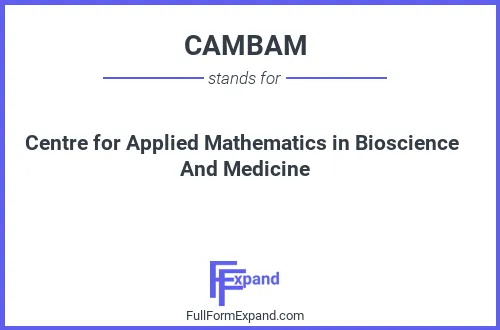 Full form of CAMBAM