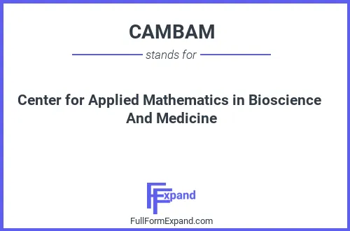 Full form of CAMBAM