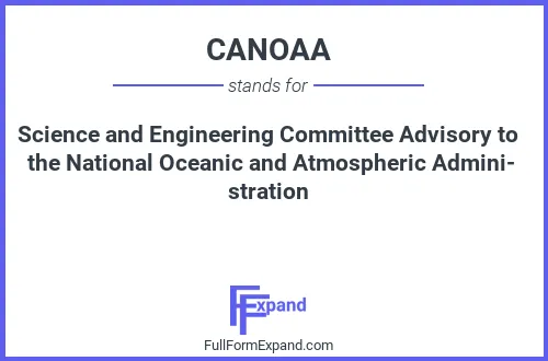 Full form of CANOAA