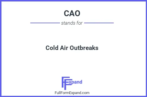 Full form of CAO