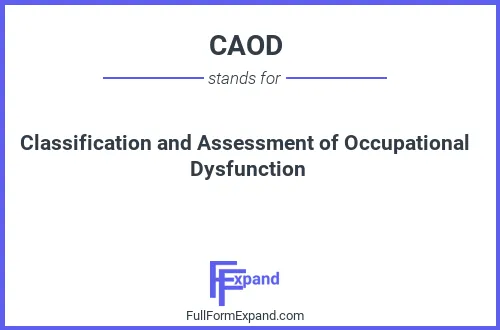 Full form of CAOD