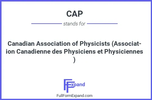 Full form of CAP
