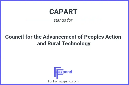 Full form of CAPART
