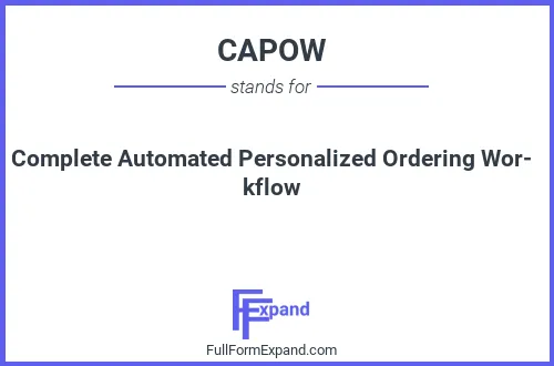 Full form of CAPOW