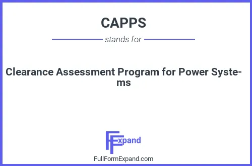Full form of CAPPS