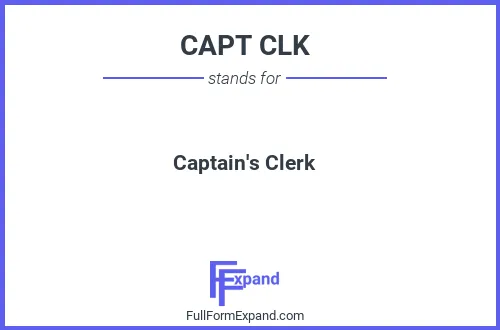 Full form of CAPT CLK