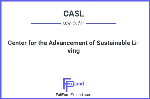 Full form of CASL