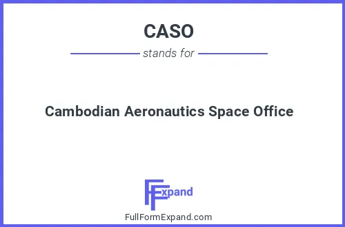 Full form of CASO