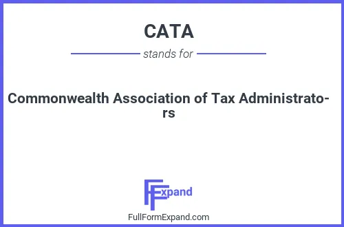 Full form of CATA