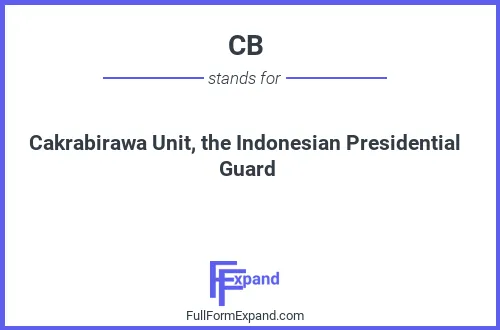 Full form of CB