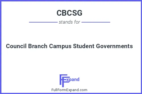 Full form of CBCSG