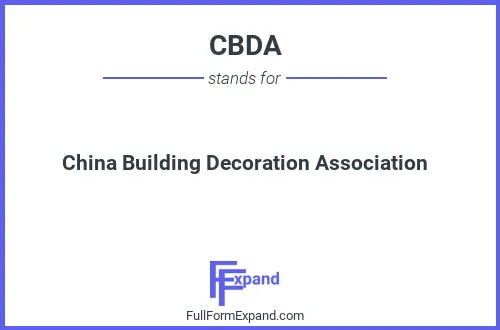Full form of CBDA