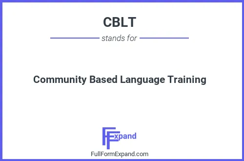 Full form of CBLT