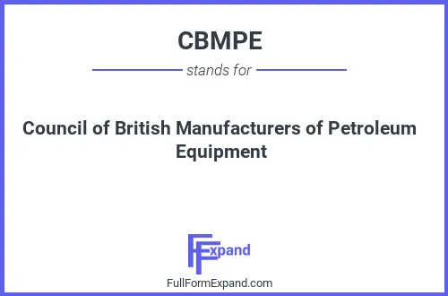 Full form of CBMPE
