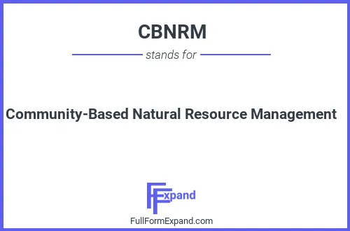 Full form of CBNRM