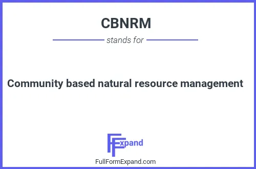 Full form of CBNRM