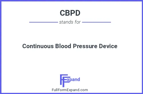 Full form of CBPD