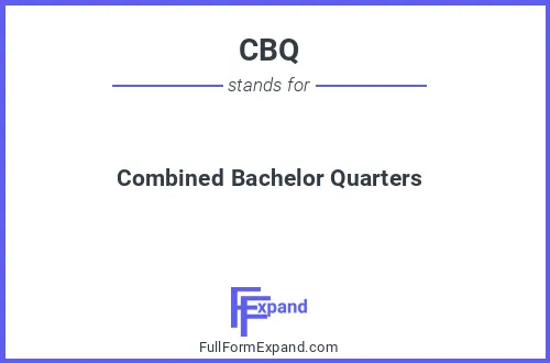 Full form of CBQ