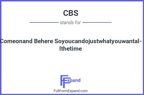 Full form of CBS