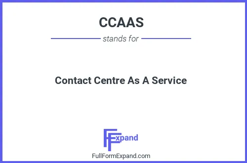 Full form of CCAAS