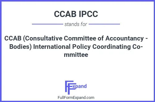 Full form of CCAB IPCC
