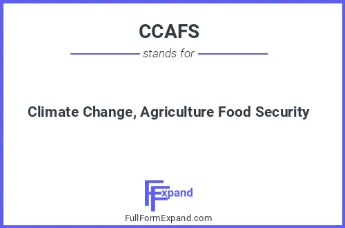 Full form of CCAFS