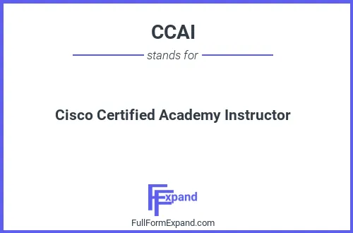 Full form of CCAI
