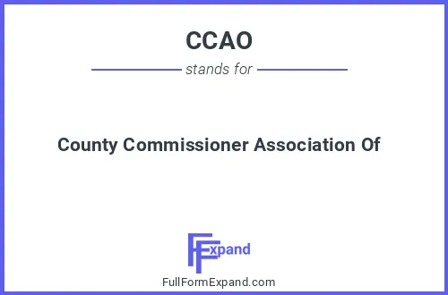 Full form of CCAO