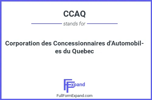 Full form of CCAQ