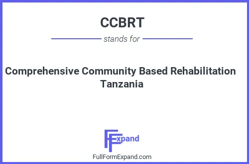 Full form of CCBRT