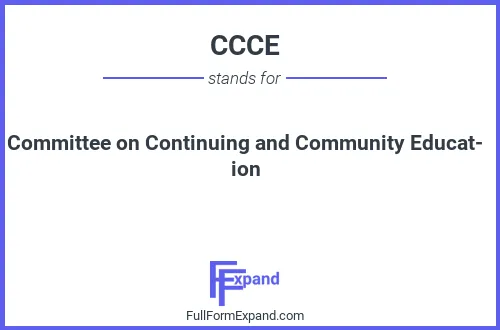 Full form of CCCE