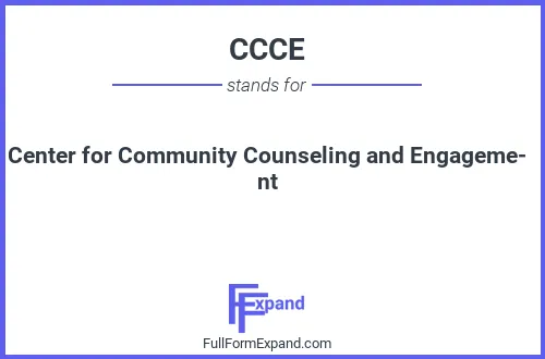 Full form of CCCE