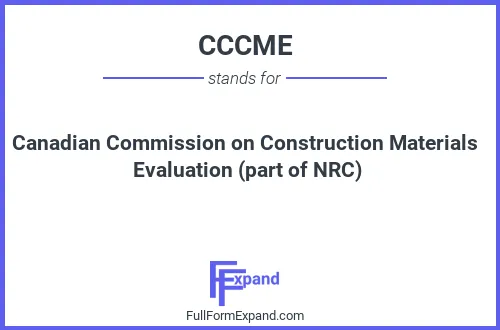 Full form of CCCME