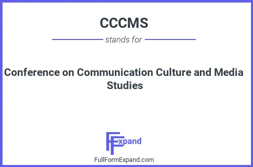 Full form of CCCMS